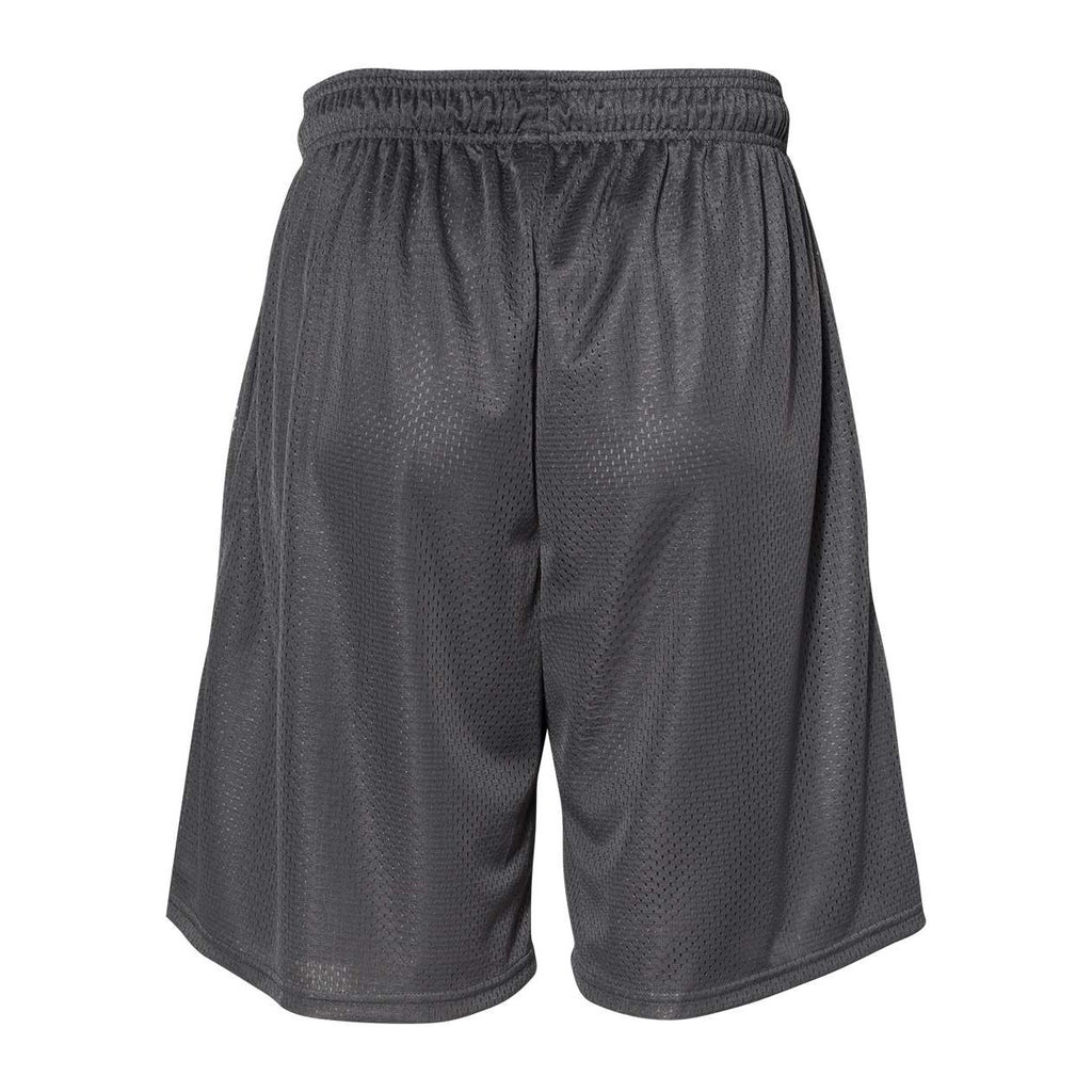 Russell Athletic Men's 9" Dri-Power® Tricot Mesh Shorts with Pockets - Stealth - Back