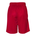 Russell Athletic Men's 9" Dri-Power® Tricot Mesh Shorts with Pockets - True Red - Back