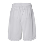 Russell Athletic Men's 9" Dri-Power® Tricot Mesh Shorts with Pockets - White - Back