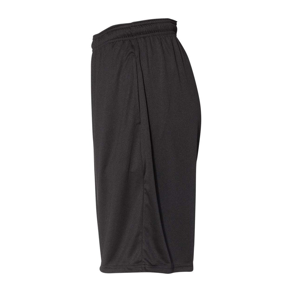 Russell Athletic Men's Dri-Power® Essential 10" Shorts with Pockets - Black - Direct Side