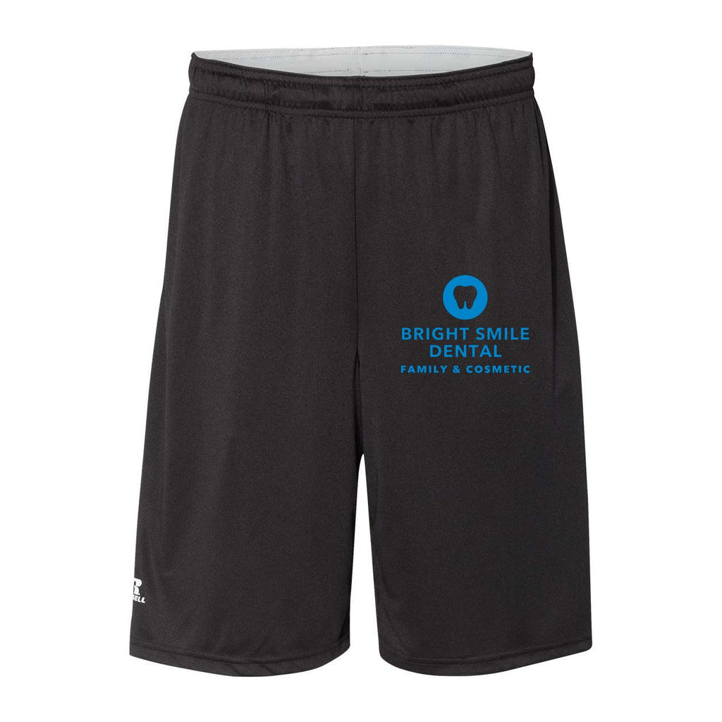 Russell Athletic Men's Dri-Power® Essential 10" Shorts with Pockets - Black - Front
