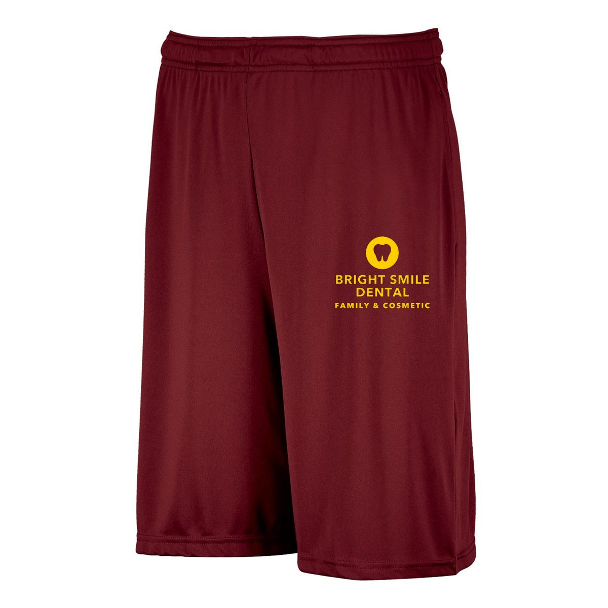 Russell Athletic Men's Dri-Power® Essential 10" Shorts with Pockets - Cardinal - Front
