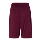 Russell Athletic Men's Dri-Power® Essential 10" Shorts with Pockets - Maroon - Back