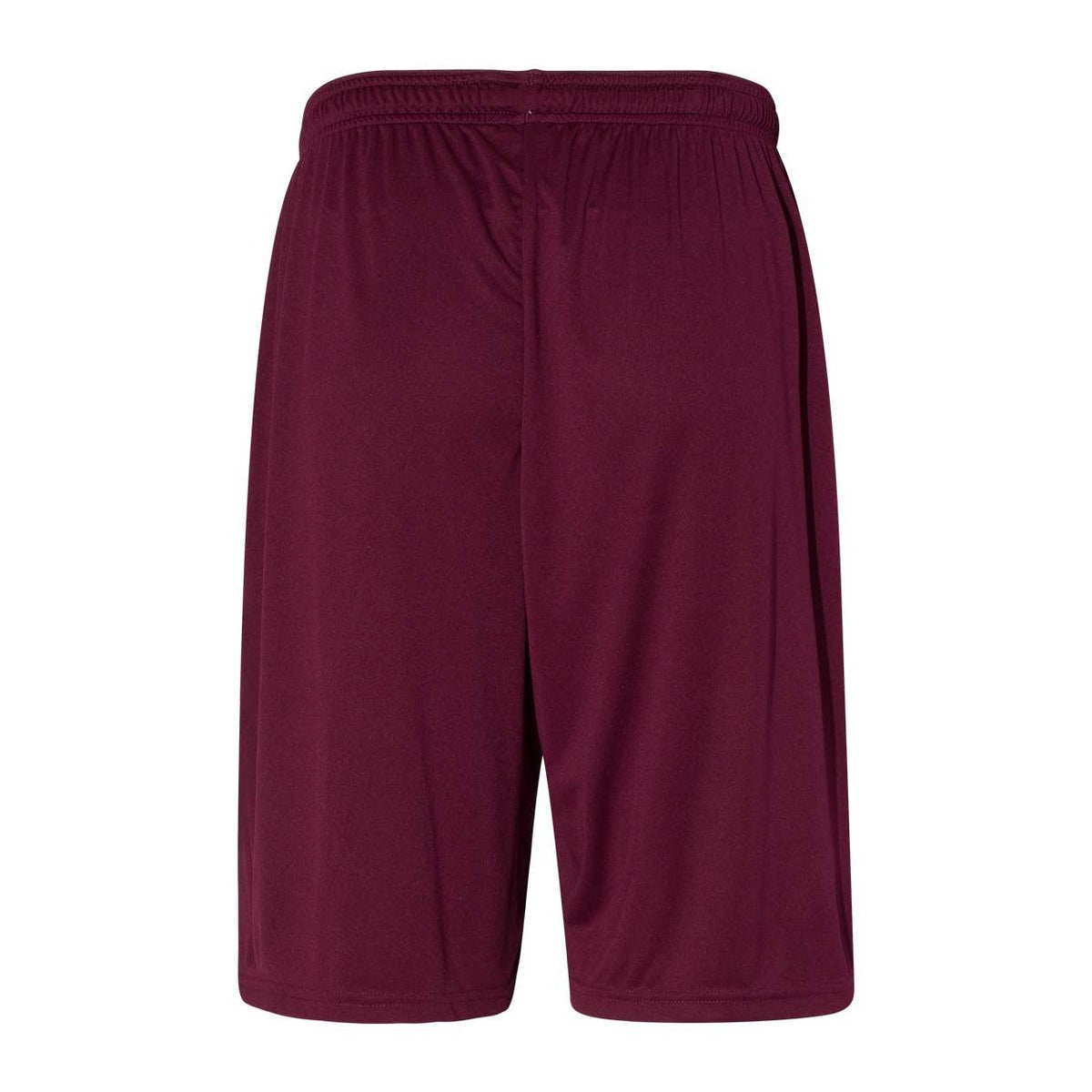 Russell Athletic Men's Dri-Power® Essential 10" Shorts with Pockets - Maroon - Back