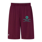 Russell Athletic Men's Dri-Power® Essential 10" Shorts with Pockets - Maroon - Front