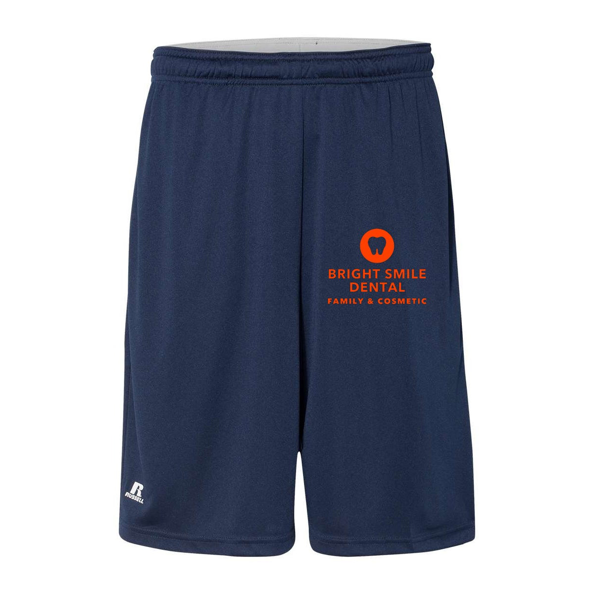 Russell Athletic Men's Dri-Power® Essential 10" Shorts with Pockets - Navy - Front