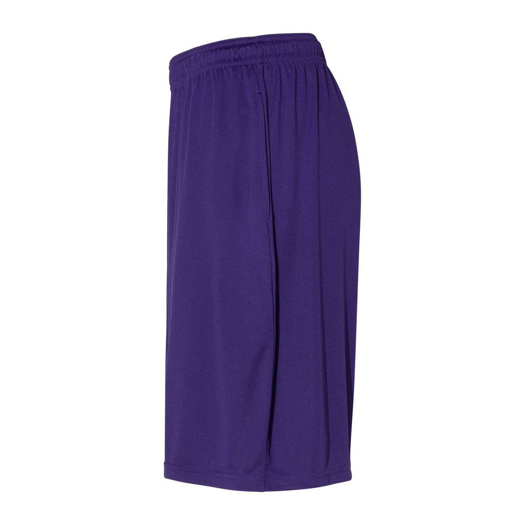 Russell Athletic Men's Dri-Power® Essential 10" Shorts with Pockets - Purple - Direct Side