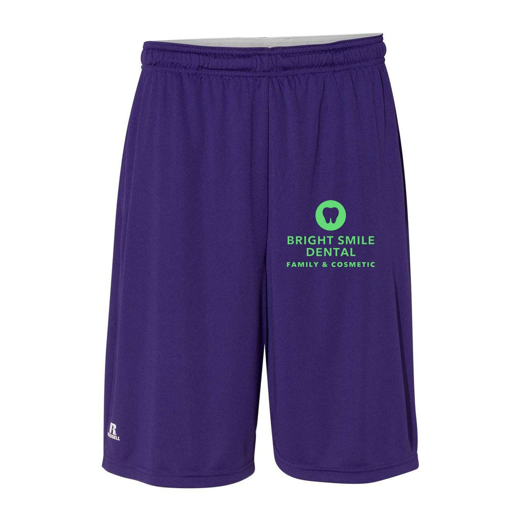 Russell Athletic Men's Dri-Power® Essential 10" Shorts with Pockets - Purple - Front