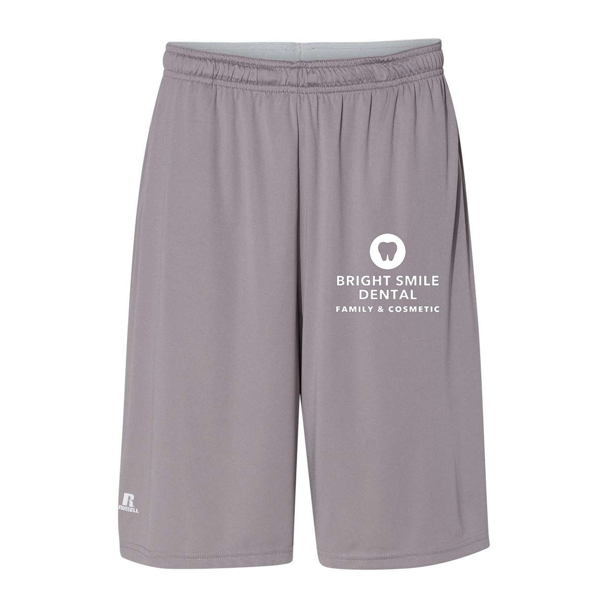 Russell Athletic Men's Dri-Power® Essential 10" Shorts with Pockets - Rock - Front