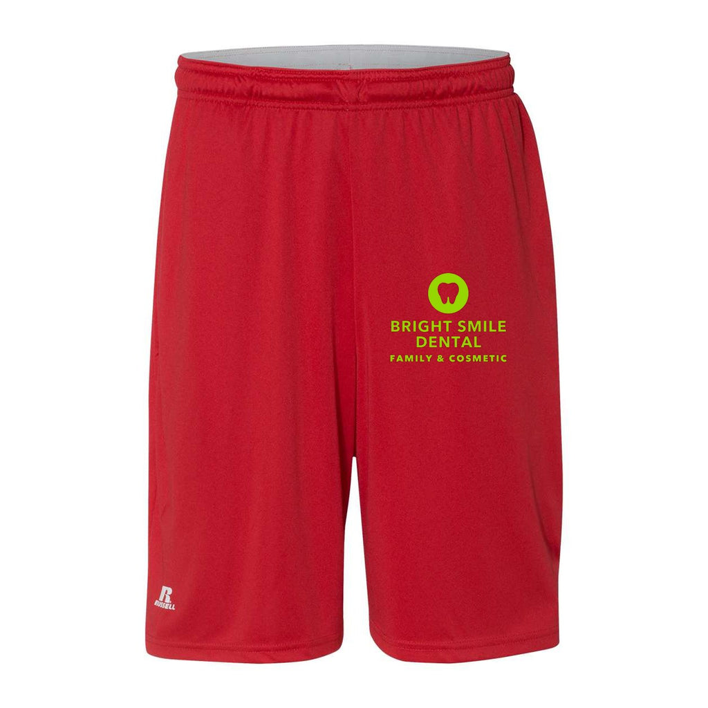 Russell Athletic Men's Dri-Power® Essential 10" Shorts with Pockets - True Red - Front