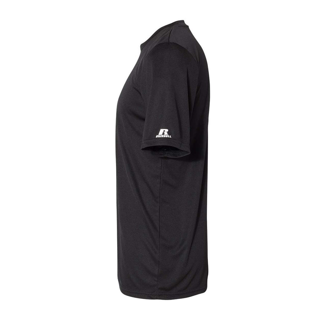 Russell Athletic Unisex Core Performance T-Shirt - Black - Direct Side