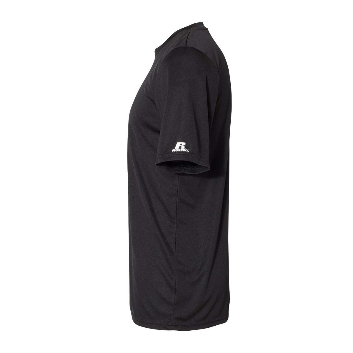 Russell Athletic Unisex Core Performance T-Shirt - Black - Direct Side
