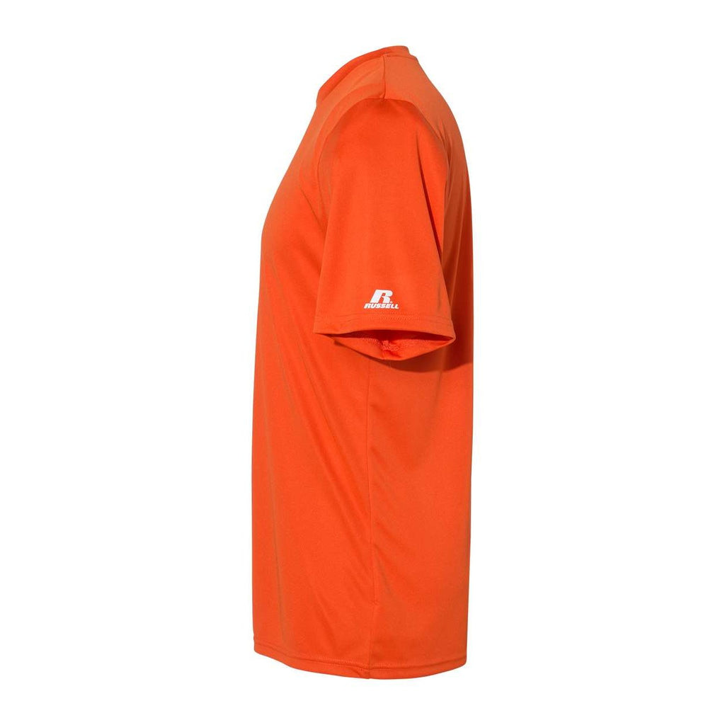Russell Athletic Unisex Core Performance T-Shirt - Burnt Orange - Direct Side
