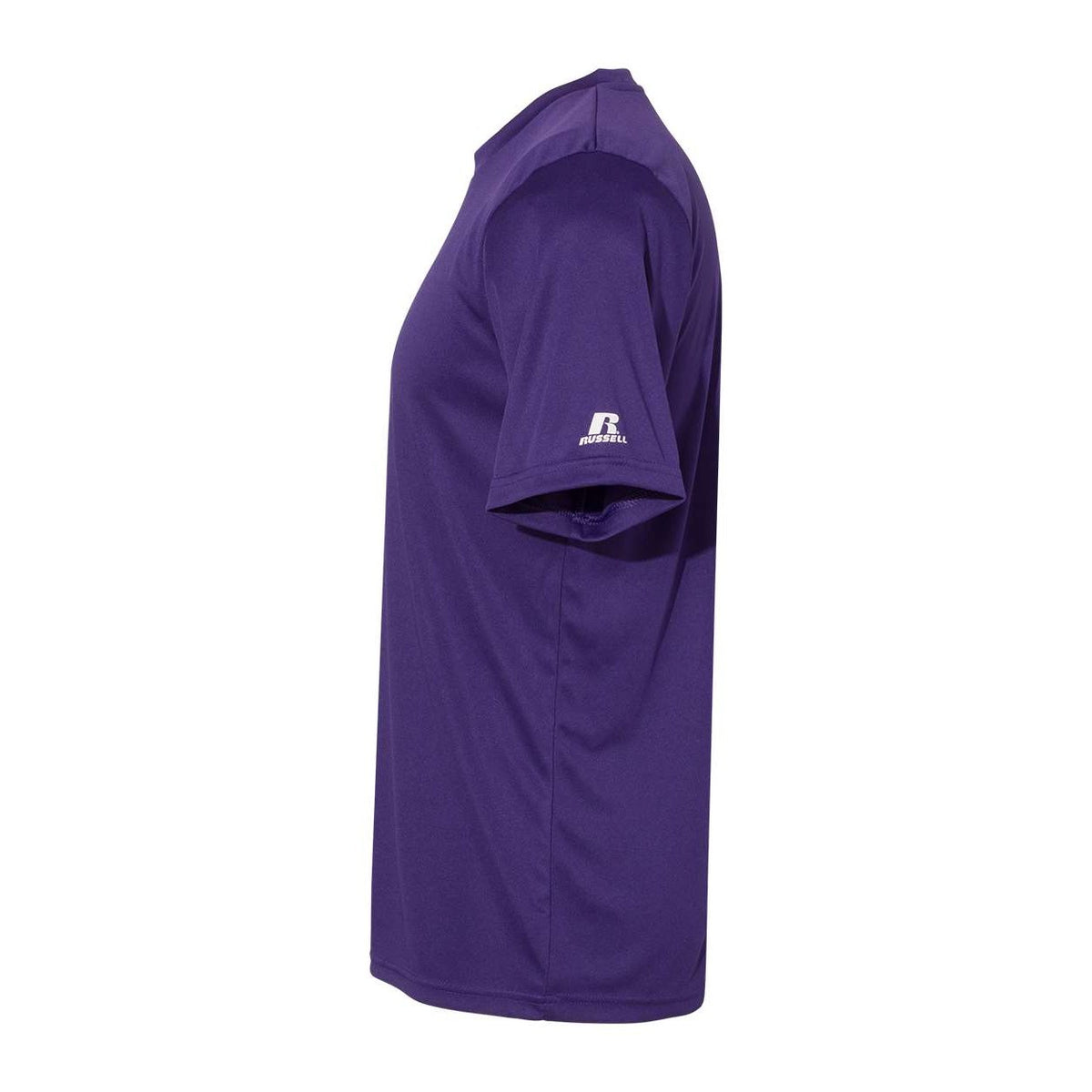Russell Athletic Unisex Core Performance T-Shirt - Purple - Direct Side