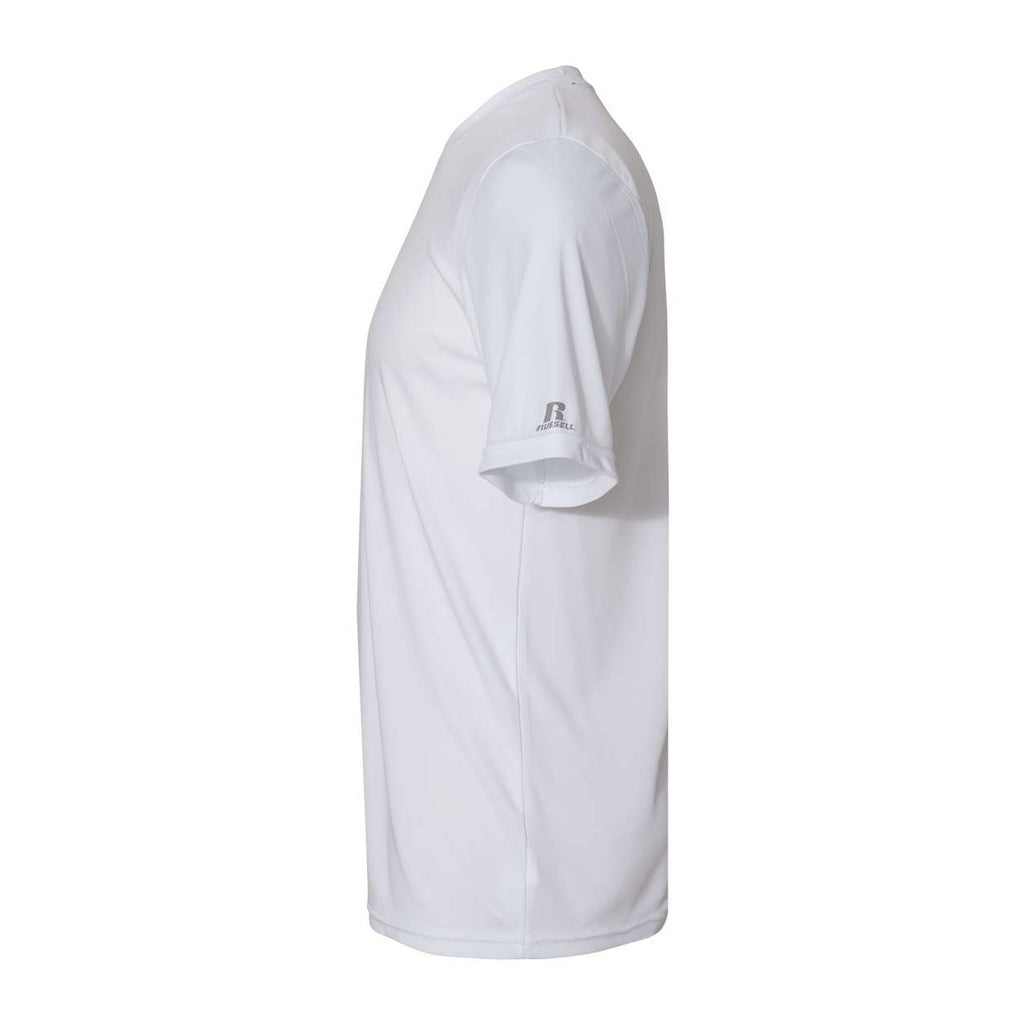 Russell Athletic Unisex Core Performance T-Shirt - White - Direct Side