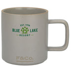 Rustic Stoneware Mug, 11 oz - Gray - Back