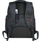 Rutter TSA Laptop Backpack with RFID Pocket, 17 Inch Transfer - Black - Back