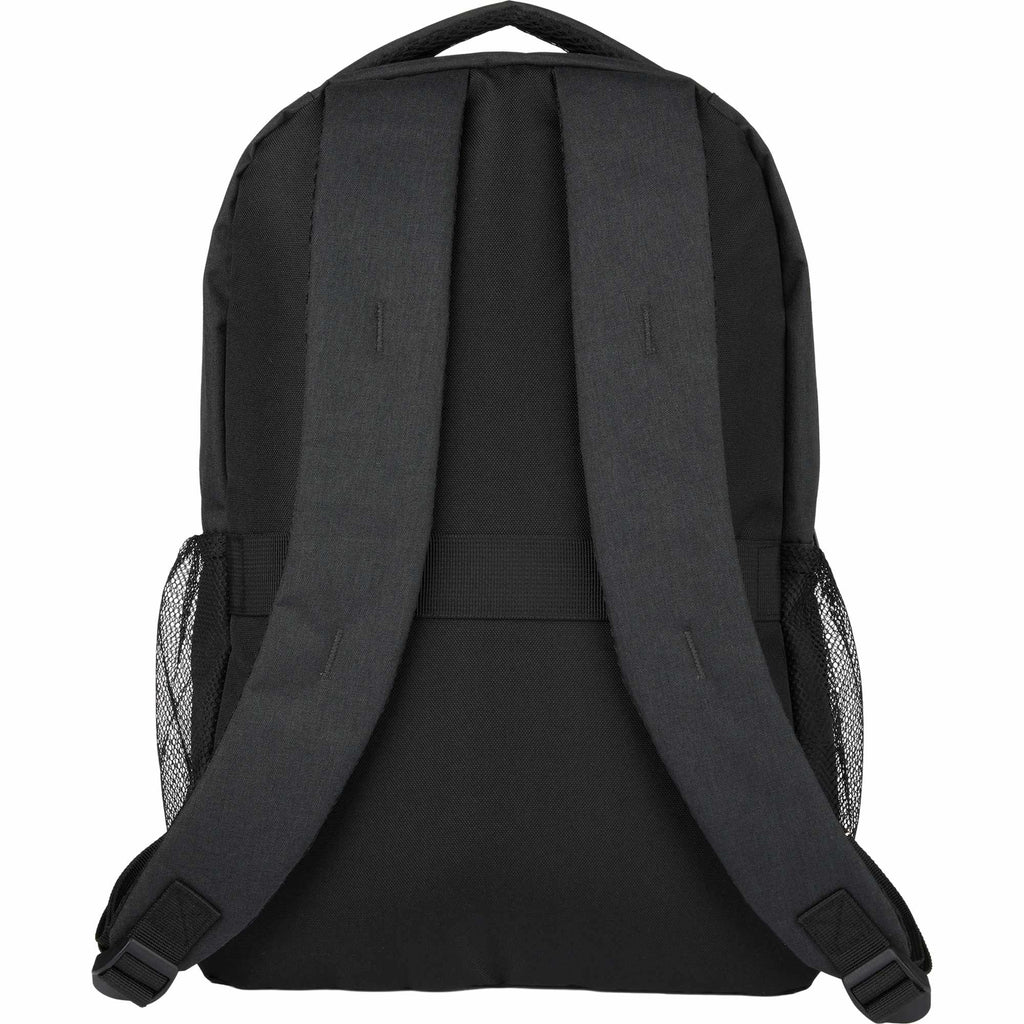 Ryder Two-Compartment Backpack with AirTag Pocket, 15 Inch Embroidery - Charcoal - Back