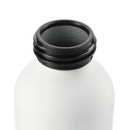 Ryze Aluminum Bottle with Bamboo Lid and Strap, 22 oz - White - Front 3