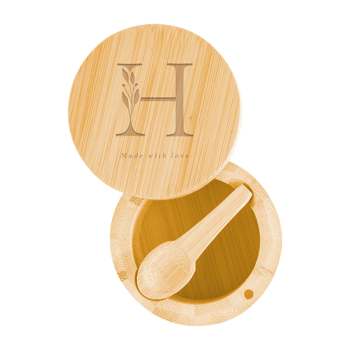 Salt Cellar in Bamboo - Bamboo - Laser Engraving