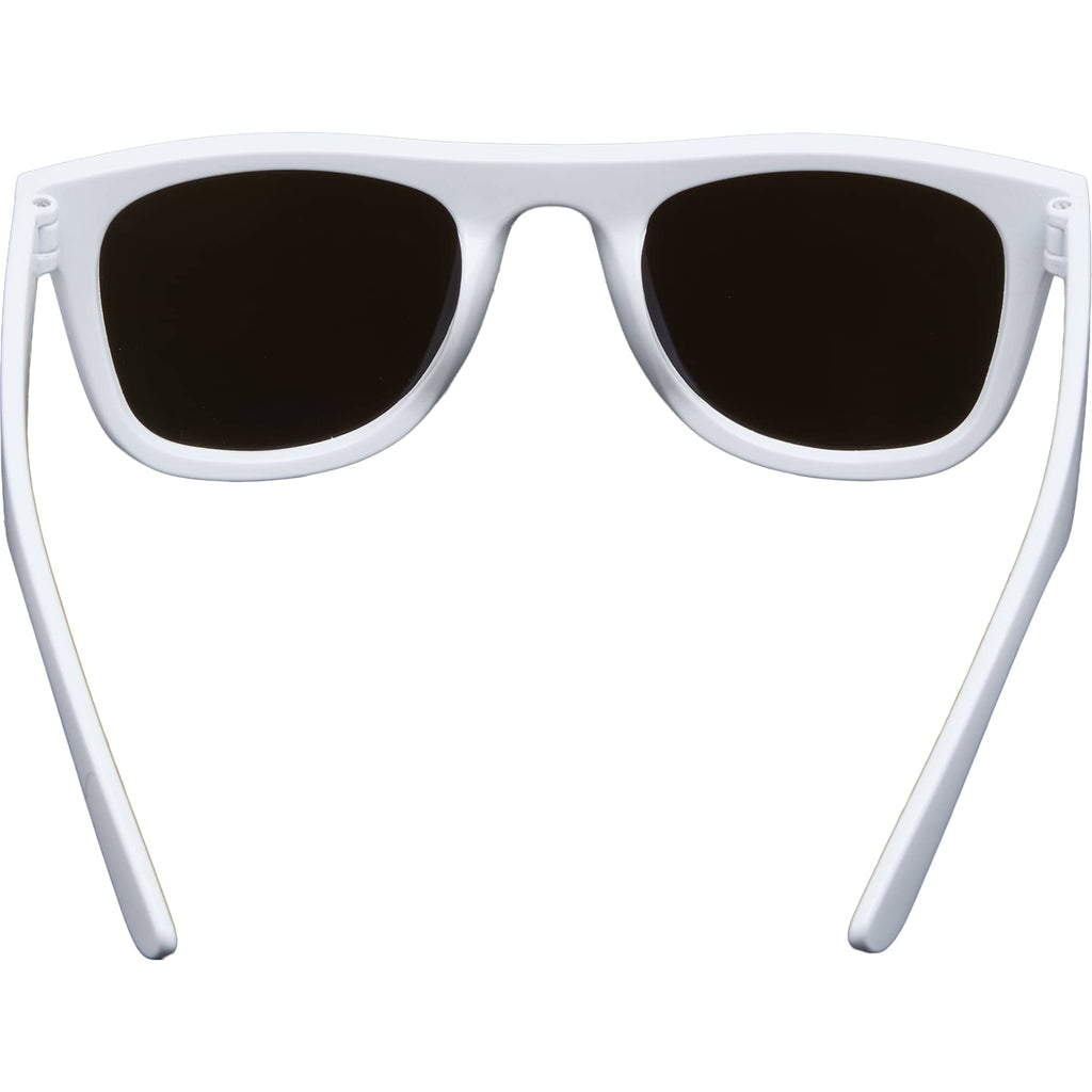 Samson Single Lens Sunglasses with Blue Tint - White - Back
