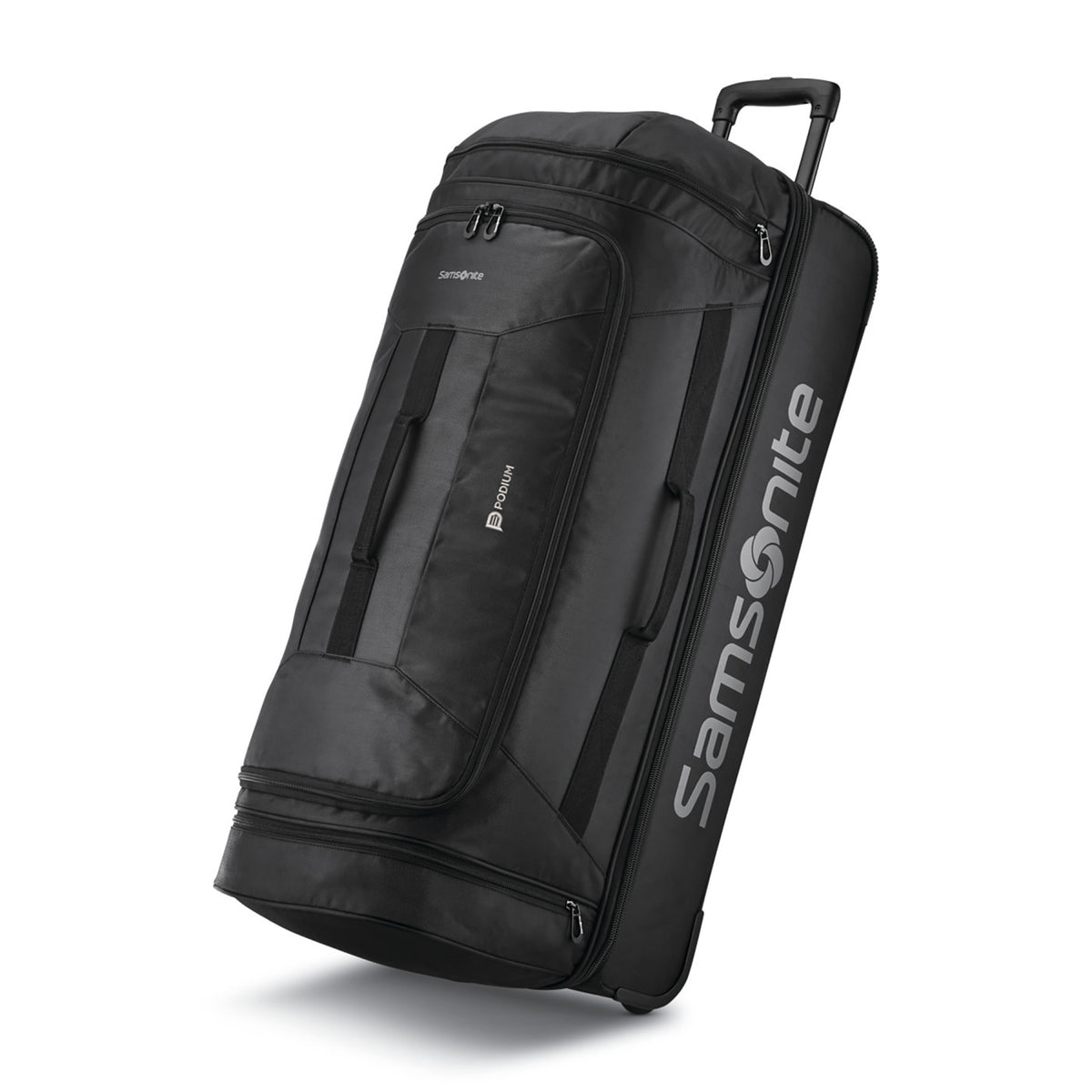 Samsonite Andante Drop Bottom Wheeled Duffel, 32 Inches Transfer - Black - View 1