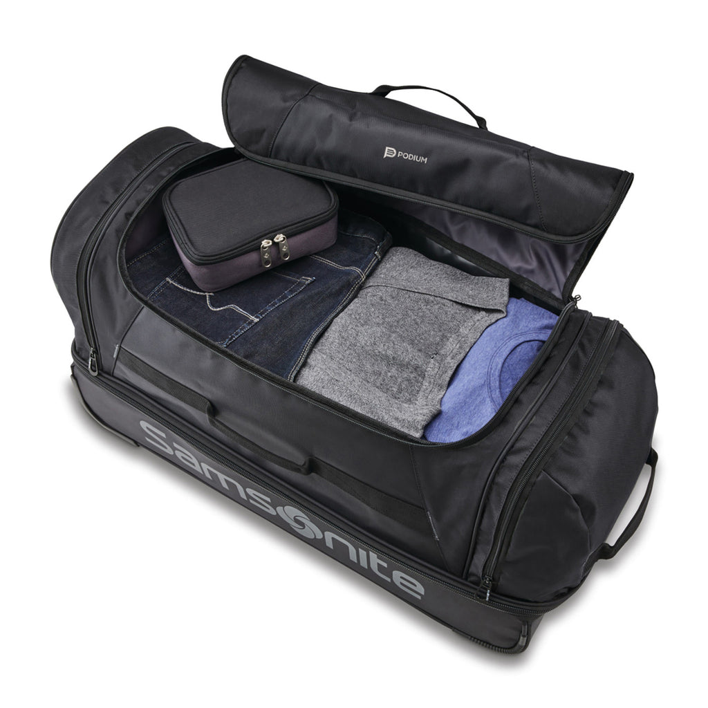 Samsonite Andante Drop Bottom Wheeled Duffel, 32 Inches Transfer - Black - View 12