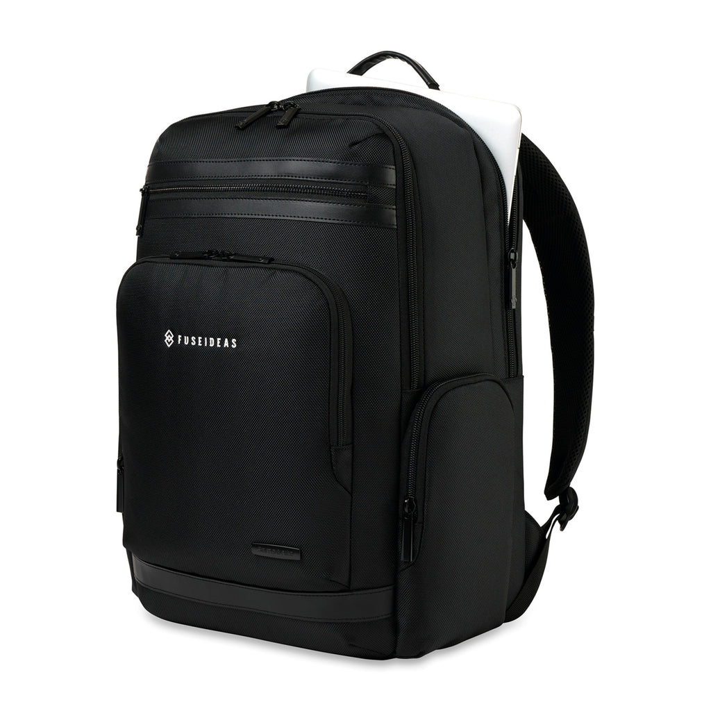 Samsonite Arcway Laptop Backpack with Vegan Leather Handle Transfer - Black - View 2