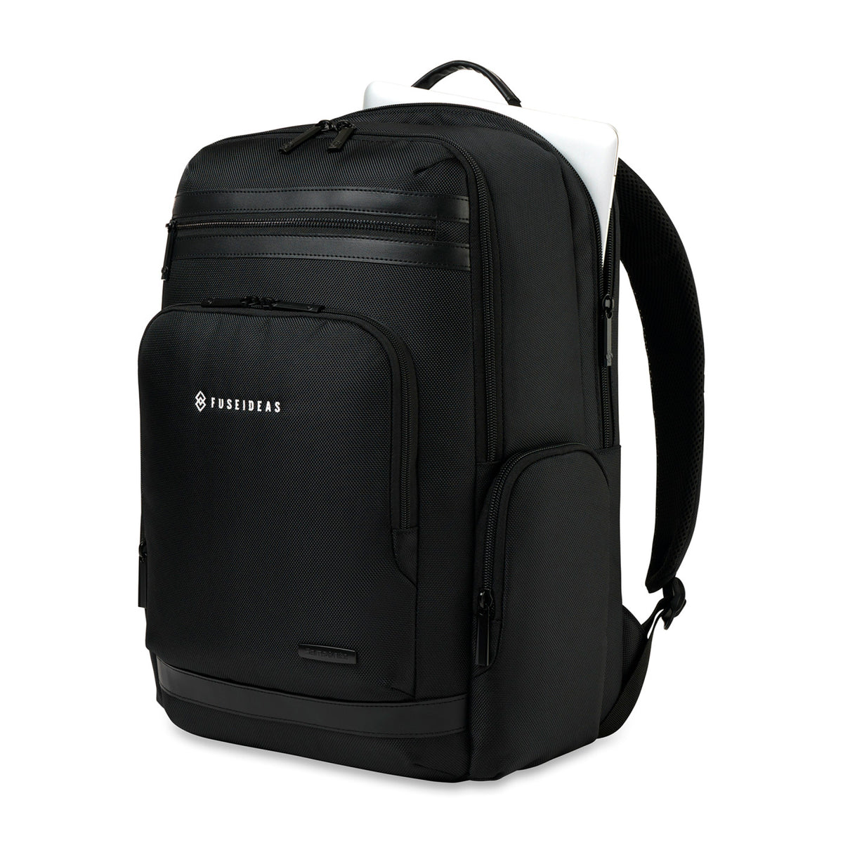 Samsonite Arcway Laptop Backpack with Vegan Leather Handle Transfer - Black - View 2