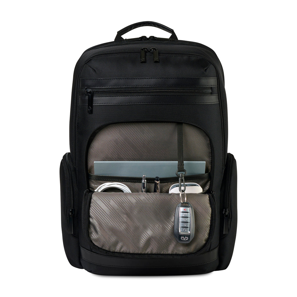 Samsonite Arcway Laptop Backpack with Vegan Leather Handle Transfer - Black - View 3