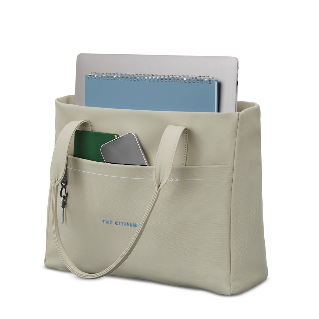 Samsonite Better Than Basic Laptop Tote, 15 Inch Embroidery - Limestone - View 4