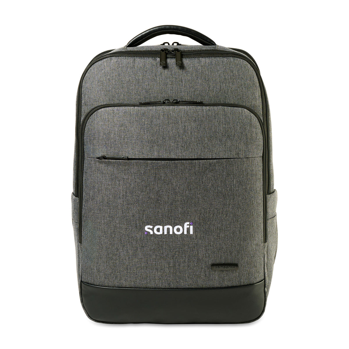 Samsonite Cablewood Heathered Laptop Backpack Embroidery - Charcoal Heather - View 1
