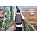 Samsonite Cablewood Heathered Laptop Backpack Embroidery - Charcoal Heather - View 6