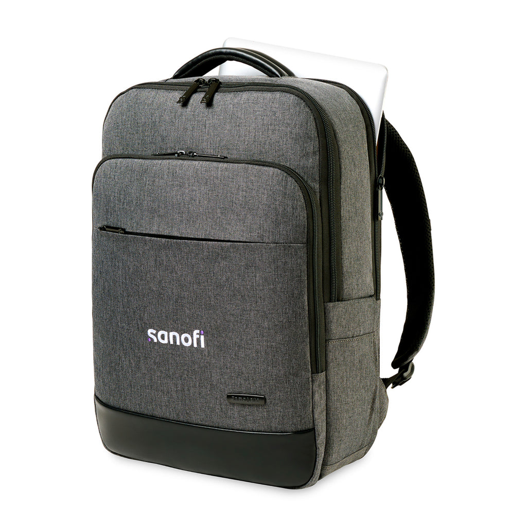 Samsonite Cablewood Heathered Laptop Backpack Transfer - Charcoal Heather - View 3