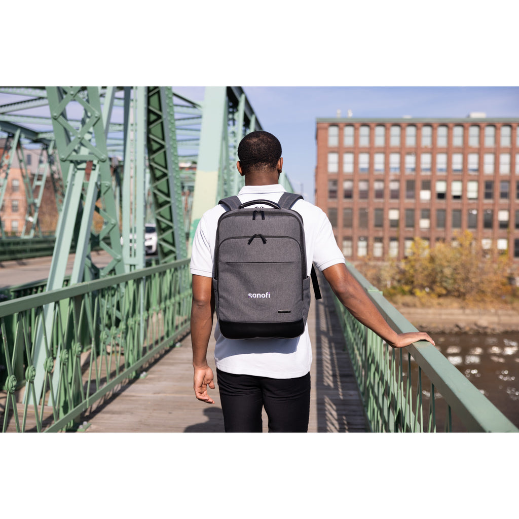 Samsonite Cablewood Heathered Laptop Backpack Transfer - Charcoal Heather - View 6