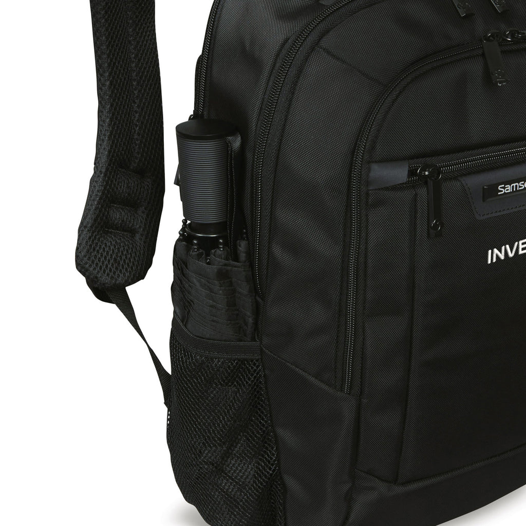 Samsonite Classic Business Everyday Laptop Backpack Embroidery - Black - View 7