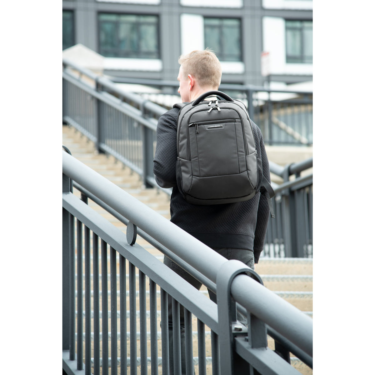 Samsonite Classic Business Everyday Laptop Backpack Transfer - Black - View 11