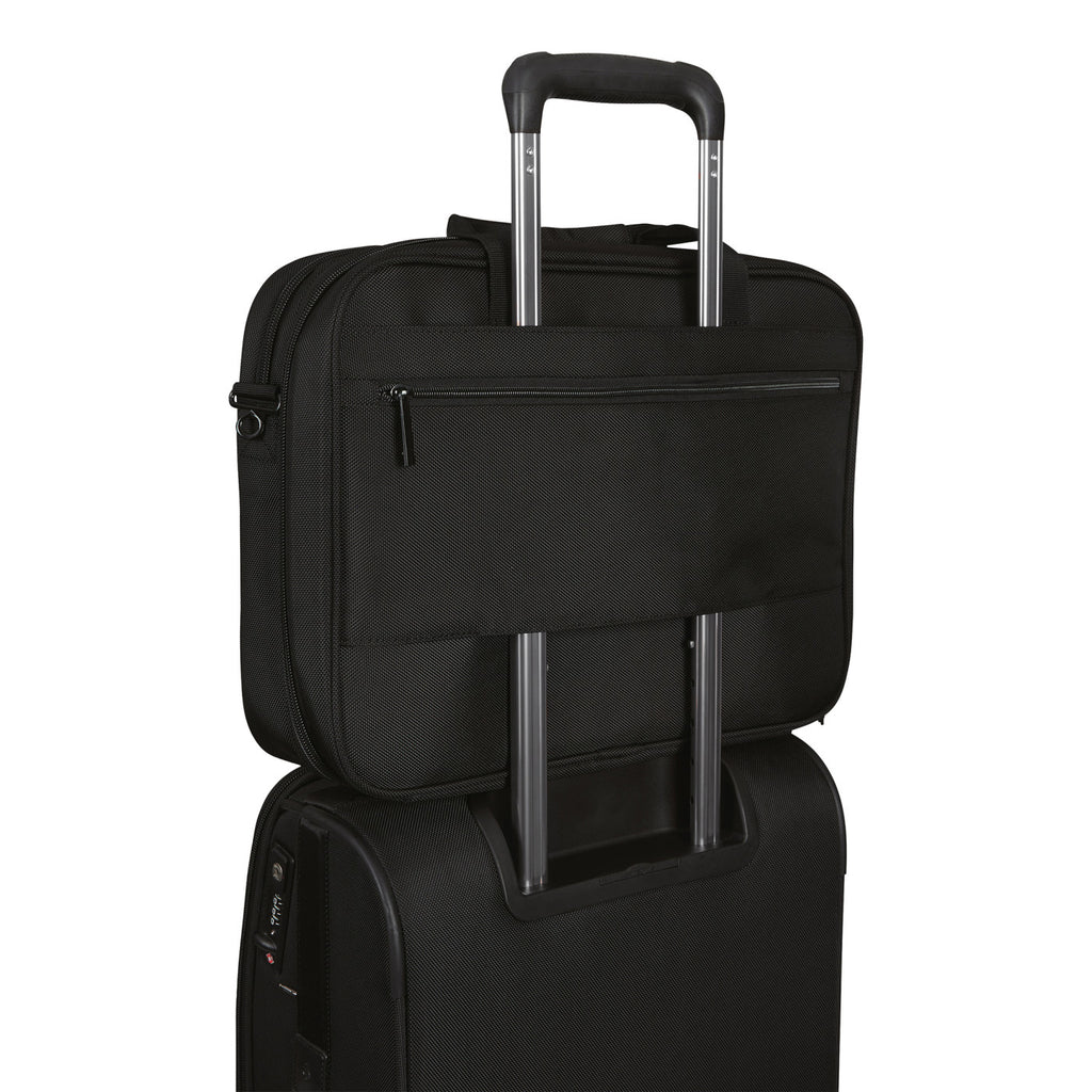 Samsonite Classic Business Two Gusset Laptop Portfolio Transfer - Black - View 12