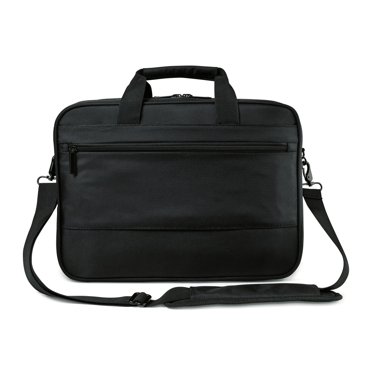 Samsonite Classic Business Two Gusset Laptop Portfolio Transfer - Black - View 2