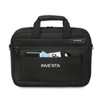 Samsonite Classic Business Two Gusset Laptop Portfolio Transfer - Black - View 3