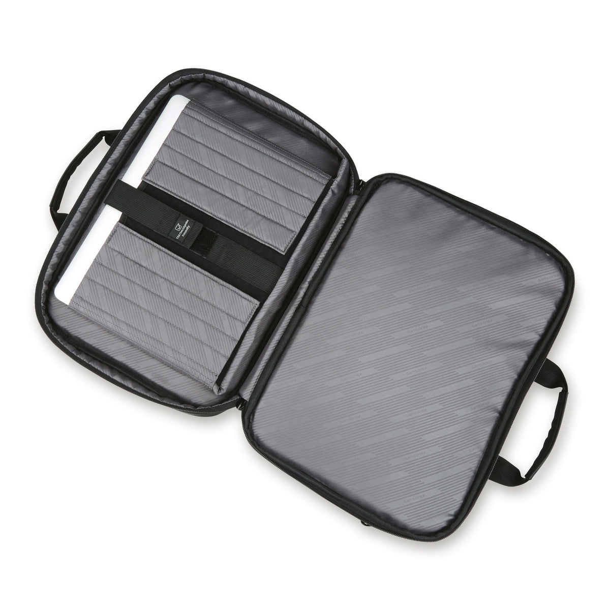 Samsonite Classic Business Two Gusset Laptop Portfolio Transfer - Black - View 8