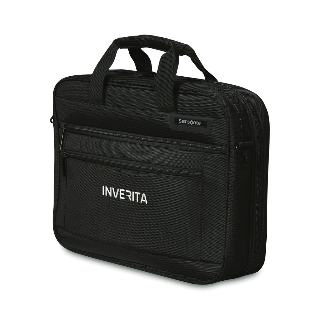 Samsonite Classic Business Two Gusset Laptop Portfolio Transfer - Black - View 9