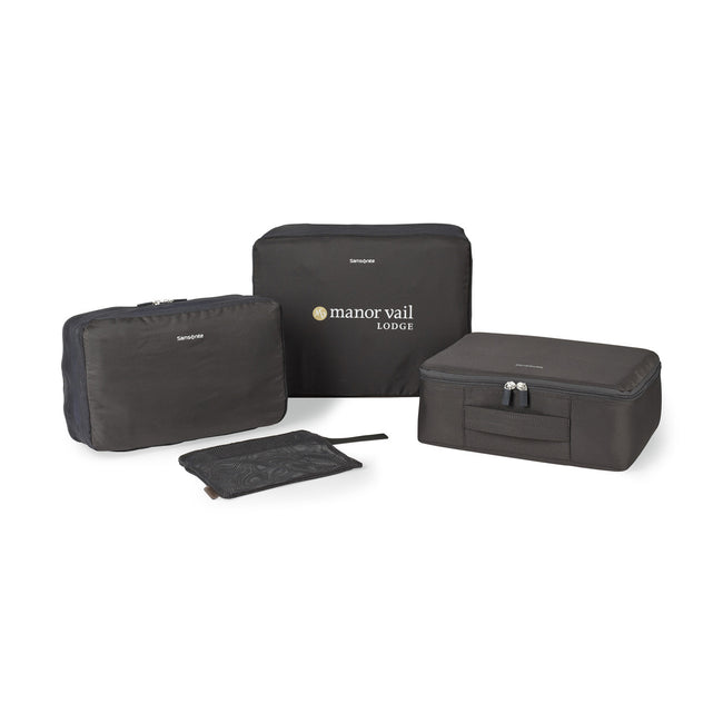 Samsonite Foldable Packing Cubes with Pouch, 4 Piece Set Embroidery