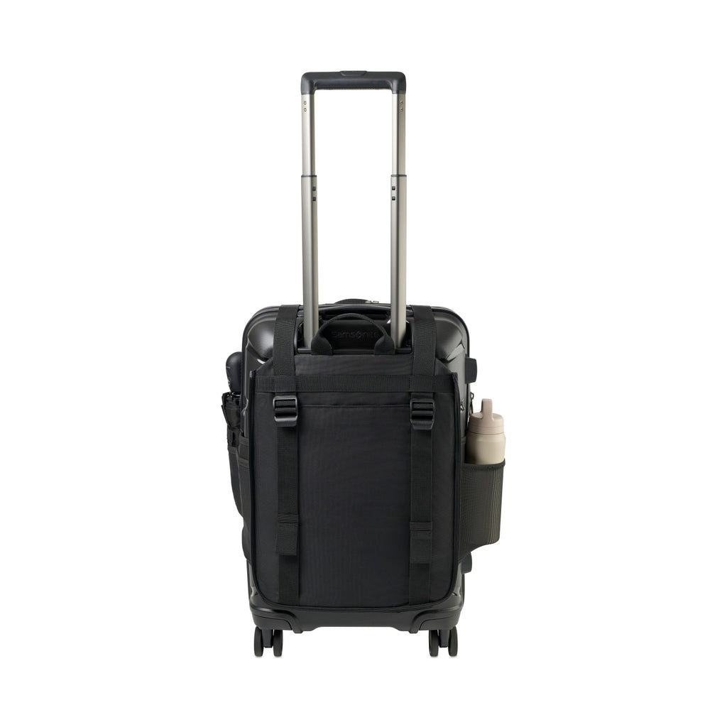 Samsonite Outline Pro Carry-On with Convertible Backpack Set Embroidery - Midnight Black - View 3