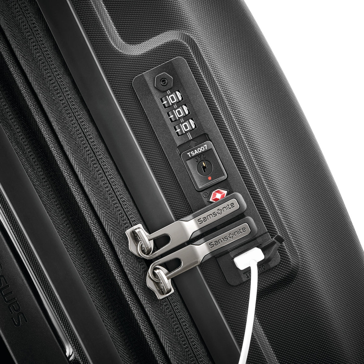 Samsonite Outline Pro Hardside Carry-On with USB Port Full Color - Midnight Black - View 4