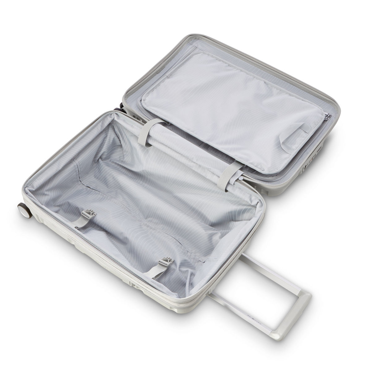 Samsonite Outline Pro Hardside Carry-On with USB Port Full Color - Stone Grey - View 2