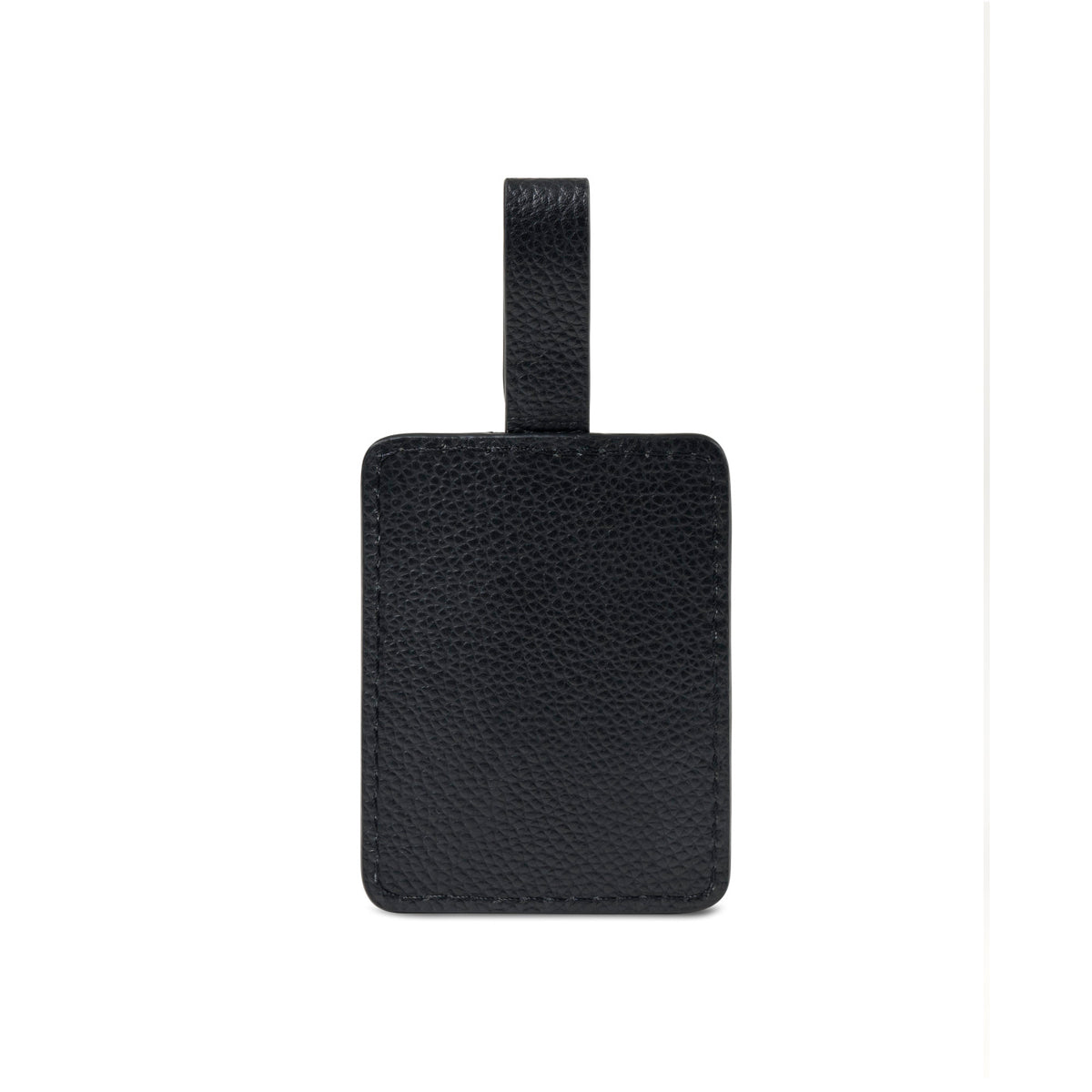 Samsonite Pebbled Leather Bag Tag Debossing - Black - View 2
