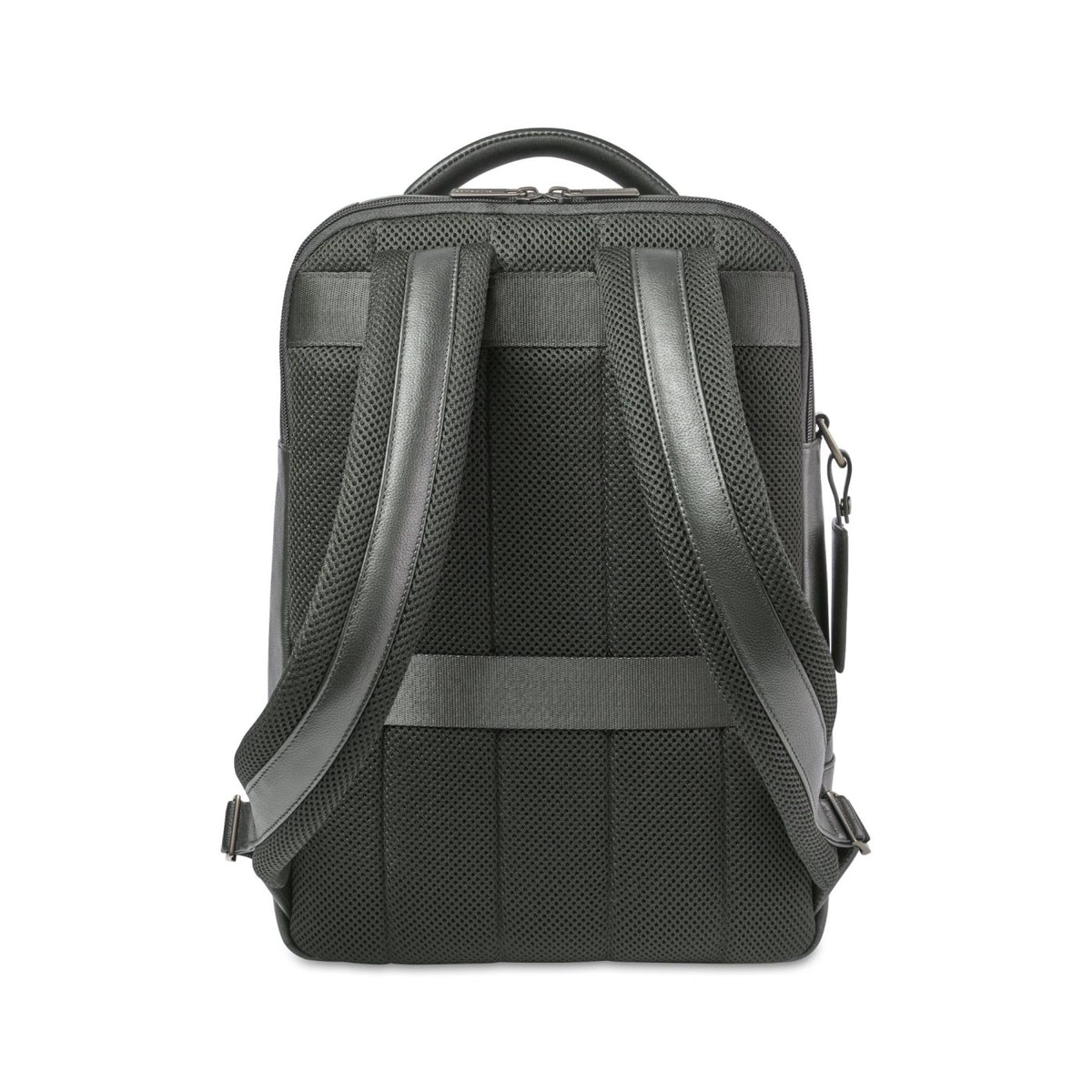 Samsonite Pebbled Leather Laptop Backpack, 16 Inch Embroidery - Black - View 5