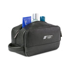 Samsonite Pebbled Leather Toiletry Bag Embroidery - Black - View 3