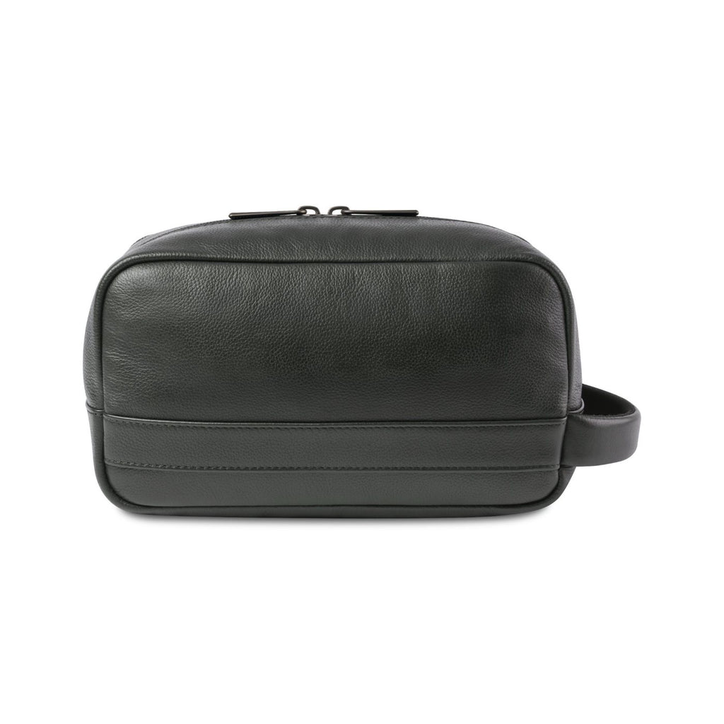 Samsonite Pebbled Leather Toiletry Bag Embroidery - Black - View 5